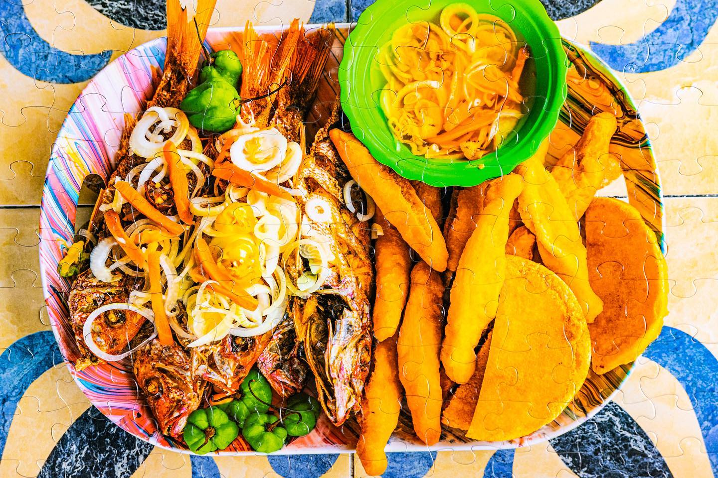 The Iconic Flavors of Jamaica in Puzzle Form: Dive into the Hellshire Fish Experience