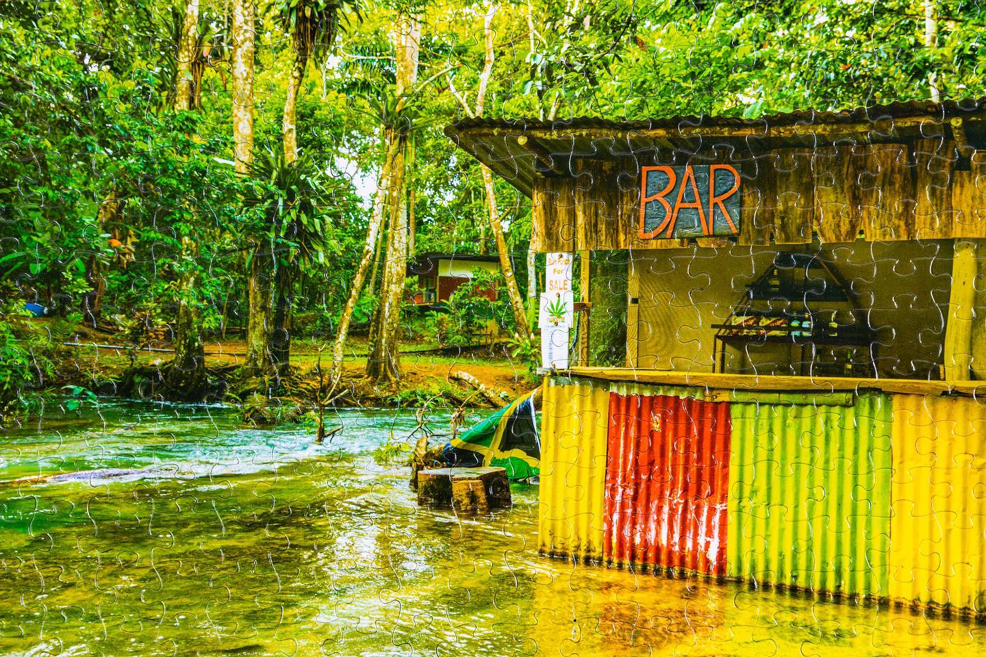 Explore the Beauty of Jamaica Through Our Puzzles: A Closer Look at Cascade River Bar